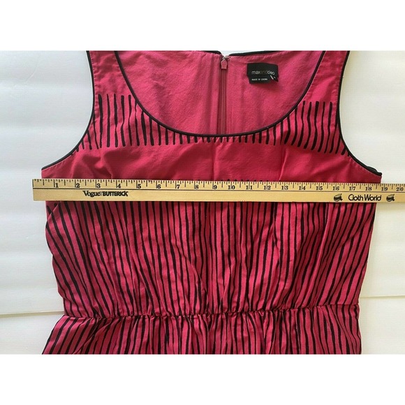 MAX AND CLEO DRESS SIZE 14 sleeveless womens cotton, lined EUC - Picture 6 of 8
